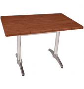 Bistrotisch BRENTA 305426-3, 74cm (H), 110x70cm (BxT), rechteckig, dunkelbraun / silber