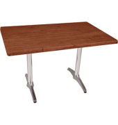 Bistrotisch BRENTA 305427-3, 74cm (H), 120x80cm (BxT), rechteckig, dunkelbraun / silber