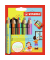 Buntstifte-Set STABILO woody 3 in 1 duo Etui, 882/05-2, 5x 2-farbig sortiert, rund, jumbo, Packung