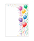 Motivpapier bunte Luftballon Motiv DIN A4 100 gqm