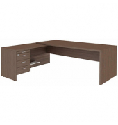 Schreibtischkombination T45 T4MCS200/ECECSZ, 76,8cm (H), 220x194cm (BxT), L-Form, eukalyptus / eukalyptus