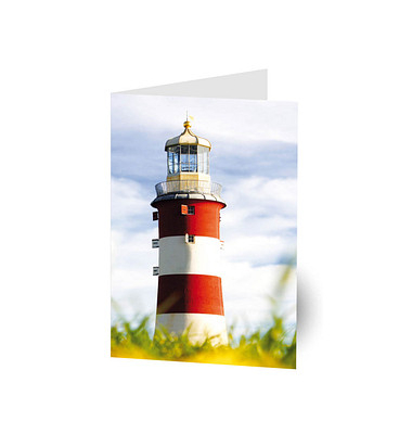 Grußkarten Leuchtturm LU172 11,5cm x 17,5cm (BxH) 260g Motiv Chromopapier FSC