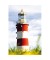 Grußkarten Leuchtturm LU172 11,5cm x 17,5cm (BxH) 260g Motiv Chromopapier FSC