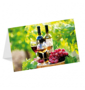 Grußkarten Wein LU1787 11,5cm x 11,5cm (BxH) 260g Motiv Chromopapier FSC