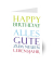 Geburtstagskarten HAPPY BIRTHDAY bunt LU1013 11,5cm x 17,5cm (BxH) 260g Motiv Chromopapier FSC