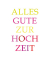 Glückwunschkarten bunte Schrift LU780 11,5cm x 17,5cm (BxH) 260g Motiv Chromopapier FSC