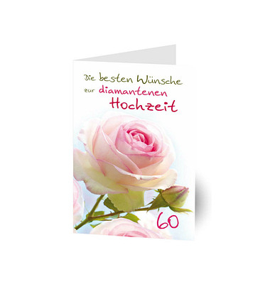Glückwunschkarten Rose LU923 11,5cm x 17,5cm (BxH) 260g Motiv Chromopapier FSC