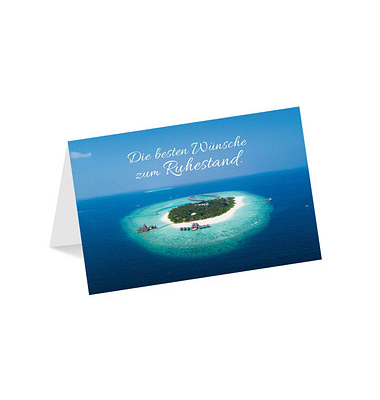 Glückwunschkarten Insel LU2240 17,5cm x 11,5cm (BxH) 260g Motiv Chromopapier FSC