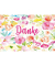 Dankeskarten Blumenrand LU2365 11,5cm x 11,5cm (BxH) 260g Motiv Chromopapier FSC