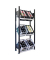 SCHULTE Getränkekistenregal 37001-S schwarz, silber 75,0 x 30,0 x 180,0 cm