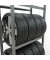 SCHULTE Reifenregal 13820 silber 90,0 x 40,0 x 200,0 cm