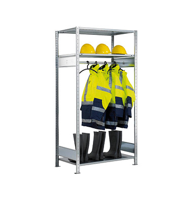SCHULTE Garderobenregal 14151 silber 100,0 x 60,0 x 200,0 cm