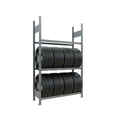SCHULTE Reifenregal 20778 silber 120,0 x 40,0 x 200,0 cm