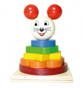 HESS Stapelturm Maus Lernspielzeug