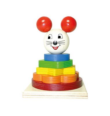 HESS Stapelturm Maus Lernspielzeug HESS Stapelturm Maus Lernspielzeug