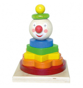 HESS Stapelturm Clown Lernspielzeug