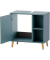 MÖBELPARTNER Waschtischunterschrank ohne Waschbecken Bjarne blaugrau 60,2 x 33,1 x 59,3 cm