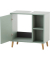 MÖBELPARTNER Waschtischunterschrank ohne Waschbecken Bjarne pastellgrün 60,2 cm 59,3 cm