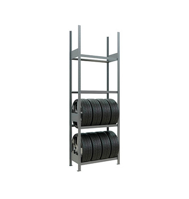 SCHULTE Reifenregal 20982 silber 90,0 x 40,0 x 275,0 cm