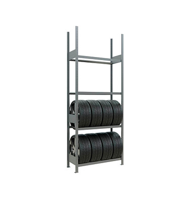 SCHULTE Reifenregal 20987 silber 105,0 x 40,0 x 275,0 cm