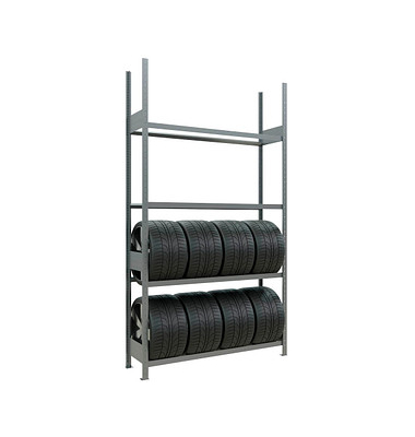 SCHULTE Reifenregal 20997 silber 150,0 x 40,0 x 275,0 cm