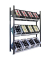 SCHULTE Getränkekistenregal 37008-S schwarz, silber 130,0 x 30,0 x 180,0 cm