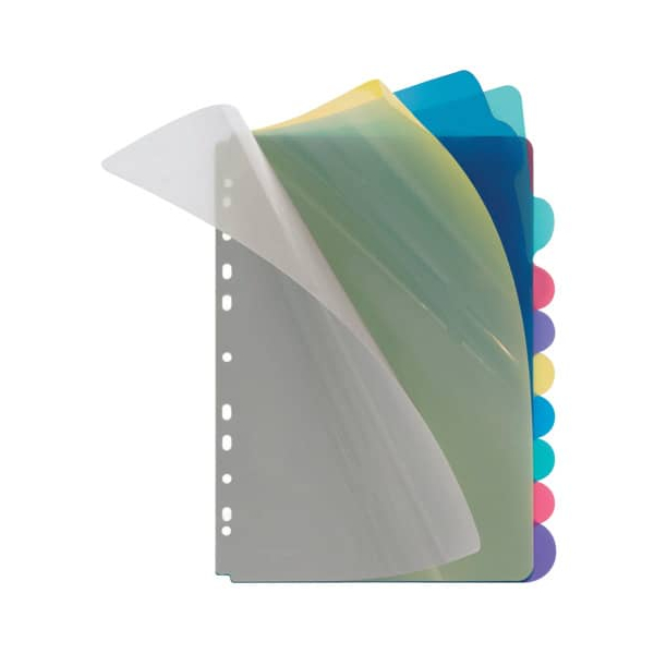 25 Stück Veloflex Kunststoffregister 4248 800, 10-teilig blanko, A4, farbige Taben, 10-teilig 4000225033391 Veloflex