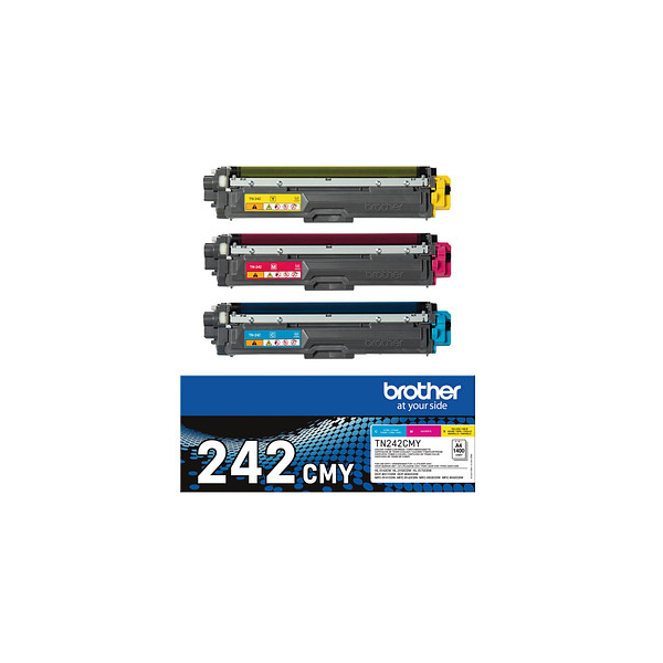 4977766812856 - TN242CMY Value Pack - 3er-Pack - Gelb Cyan Magenta - original - Tonerpatrone - für DCP-9017 DCP-9022 HL-3142 HL-3152 HL-3172 MFC-9142 MFC-9332 MFC-9342 (TN242CMY)