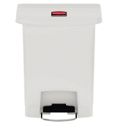 Rubbermaid Tretabfalleimer Slim Jim 1883555 Kunststoff 30l weiß