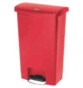 Rubbermaid Tretabfalleimer Slim Jim 1883566 Kunststoff 50l rot