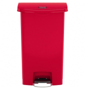 Rubbermaid Tretabfalleimer Slim Jim 1883568 Kunststoff 68l rot