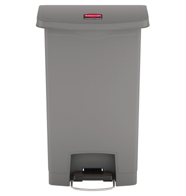 Rubbermaid Tretabfalleimer Slim Jim 1883602 Kunststoff 50l grau