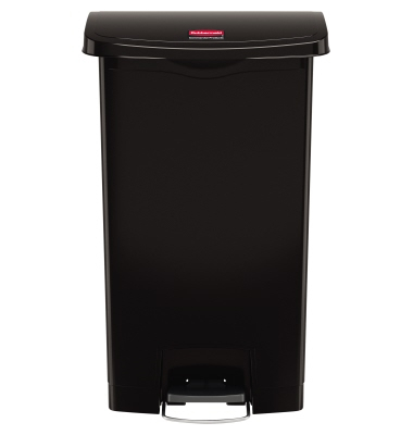 Rubbermaid Tretabfalleimer Slim Jim 1883613 Kunststoff 68l schwarz