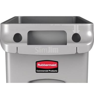 Rubbermaid Abfallbeh&auml;lter Slim Jim 1971258 60l grau