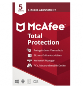 McAfee Total Protection Lizenz MTP00GNR5RDD 1 Jahr 5 Periph