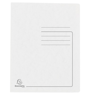 Schnellhefter Colorspan 39982E, A4, wei&szlig;, Karton, 355g, Vorderdeckel wei&szlig;