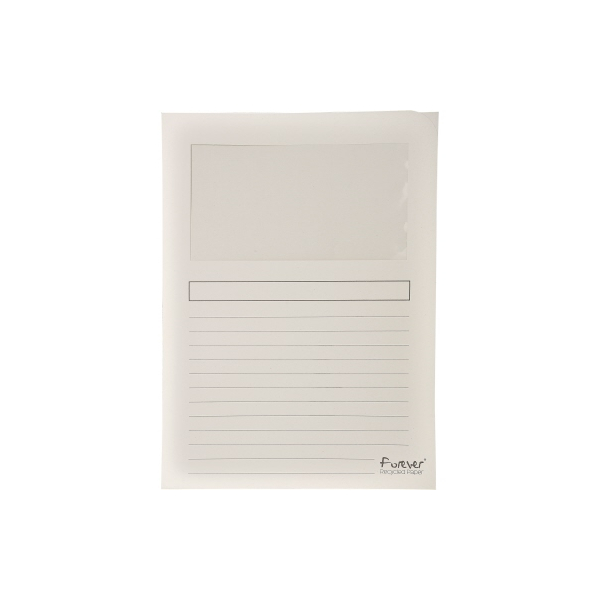 3130630501107 - Sichtmappen Forever 50110E A4 weiß Recyclingkarton 130g 3130630501107 100 Stück