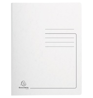 Spiralhefter 240226E, A4, weiß, Karton, 355g, Vorderdeckel opak
