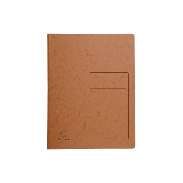 Exacompta 240238E Spiralhefter aus extra starkem Colorspan-Karton für DIN A4 24 x 32cm bedruckt bis zu 300 Blatt tabak Hefter ideal für Büro und Schule