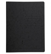 Spiralhefter 240221E, A4, schwarz, Karton, 355g, Vorderdeckel opak