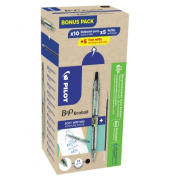 Kugelschreiber Bottle 2 Pen Ecoball & Minen Bonuspack 10+10 2014701G10M, schwarz, 0,4mm, nachf&uuml;llbar