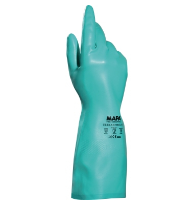 Gummihandschuhe Ultranitril 492, Nitril, grün, Größe 7 / S Gummihandschuhe Ultranitril 492, Nitril, grün, Größe 7 / S