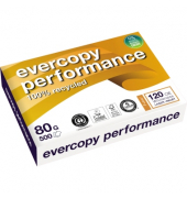 Recyclingpapier evercopy performance 50067C A4 80g weiß 90er Weiße 