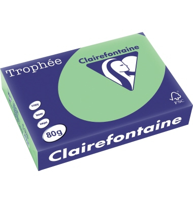 Kopierpapier Trophee 1775C naturgr&uuml;n pastell A4 80g
