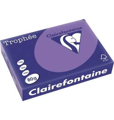 Kopierpapier Trophee 1786C violett intensiv A4 80g 