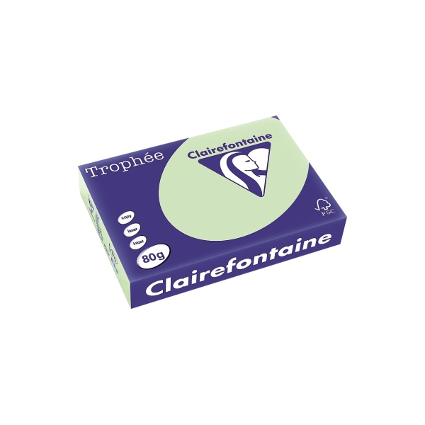 Clairefontaine Kopierpapier Trophee 1891C grün A3 80g 3329680189100 Clairefontaine 500 Blatt