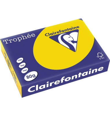 Kopierpapier Trophee 1978C sonnenblumengelb A4 80g 