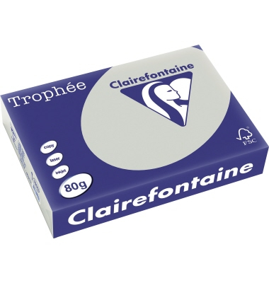 Kopierpapier Trophee 1993C stahlgrau A4 80g 