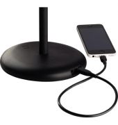 LED-Schreibtischlampe Easy, schwarz, mit Standfuß, dimmbar