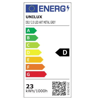 UNILUX Deckenfluter Dely Articule 2.0 400153697 LED grau